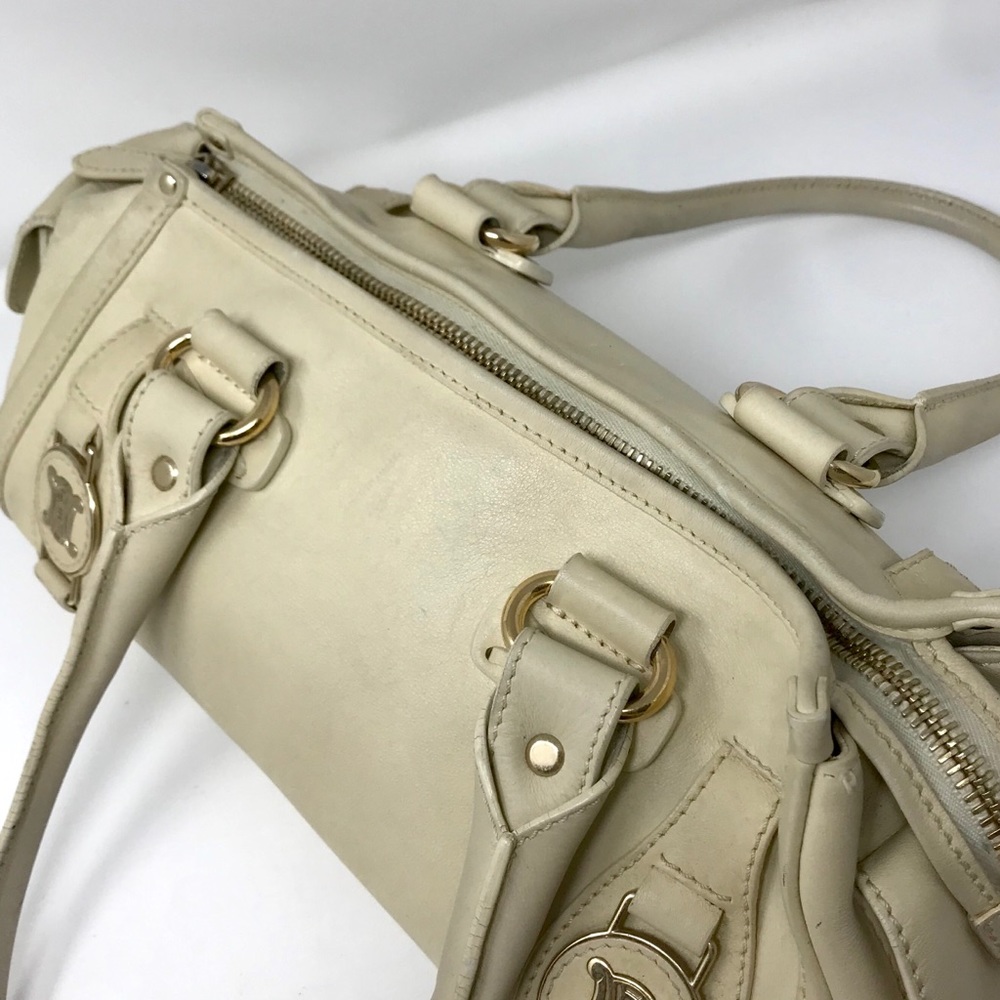 Céline Ivory Calf Boston Bag w/Macadam Hardware - Picture 7 of 11